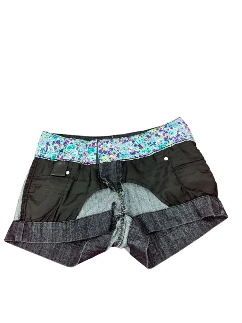 Women’s black Denim-Style Shorts